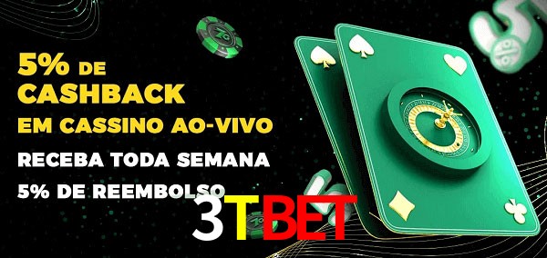 Promoções do cassino ao Vivo 3Tbet